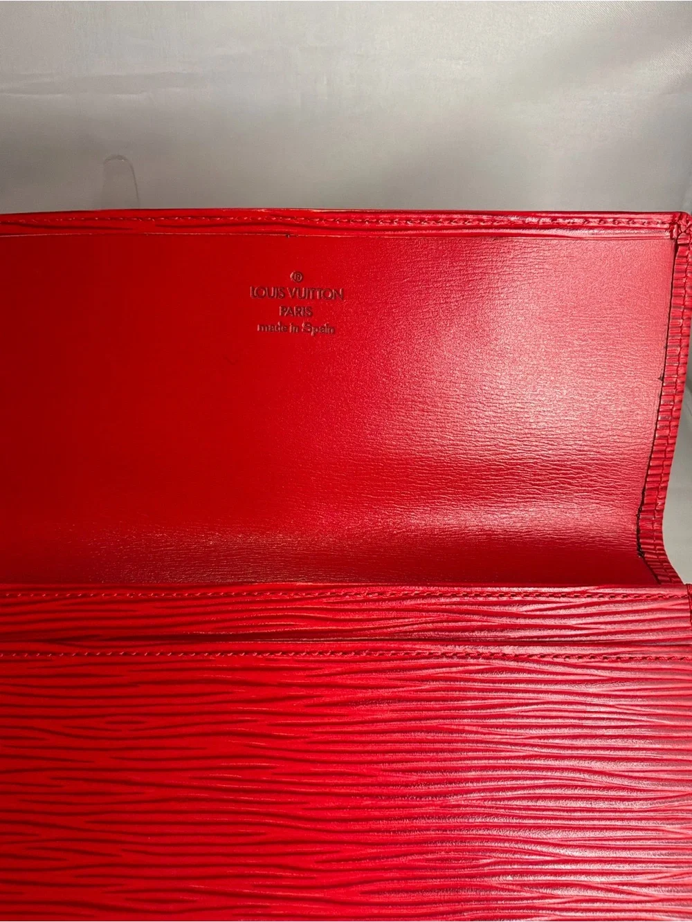 Red Epi Louis Vuitton Long Wallet Clutch